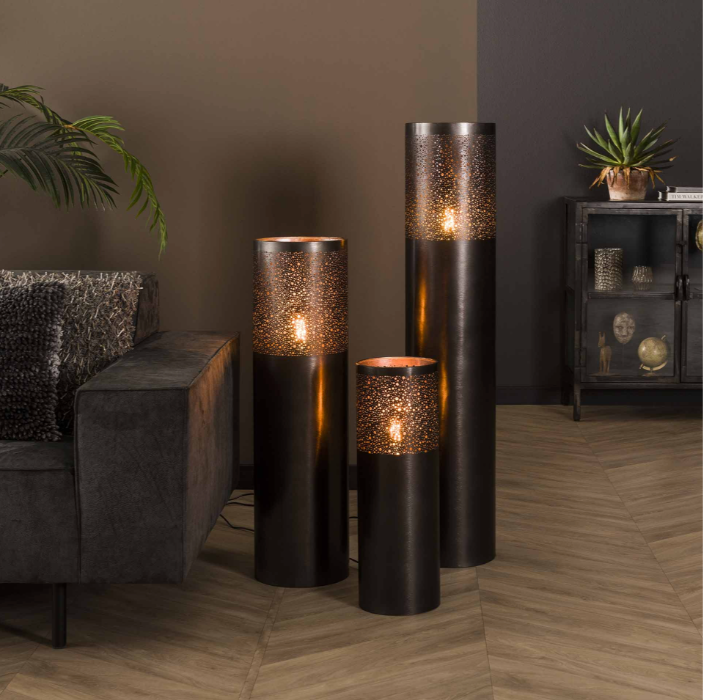 Vloerlamp I Ø25 cilinder I 120cm I Zwart