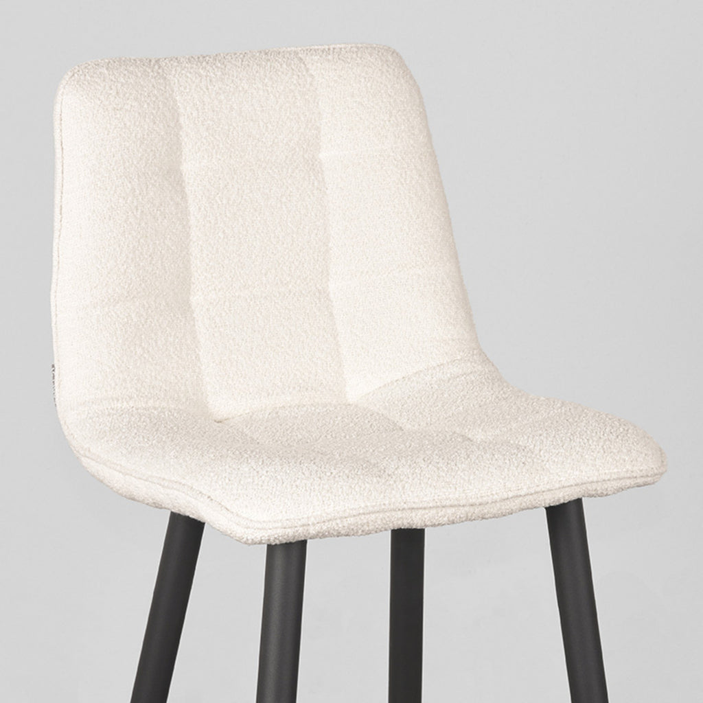 LABEL51 Barkruk Jelt - Ivory - Boucle - Zithoogte 65