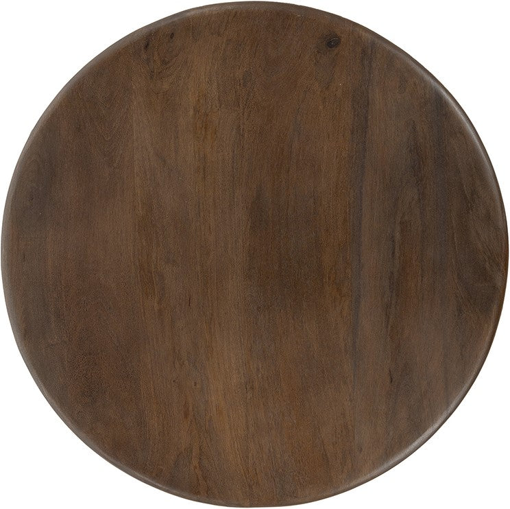 Bijzettafel Ø50, H55, Mango Brown Walnut - Zodiac Collection