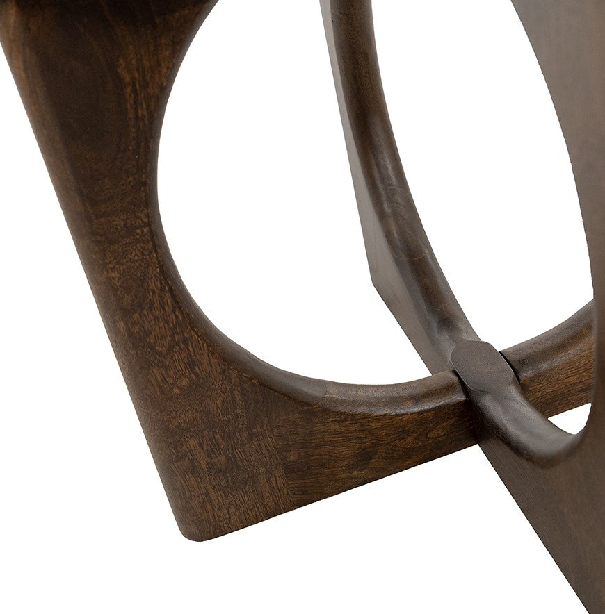 Bijzettafel Ø50, H55, Mango Brown Walnut - Zodiac Collection