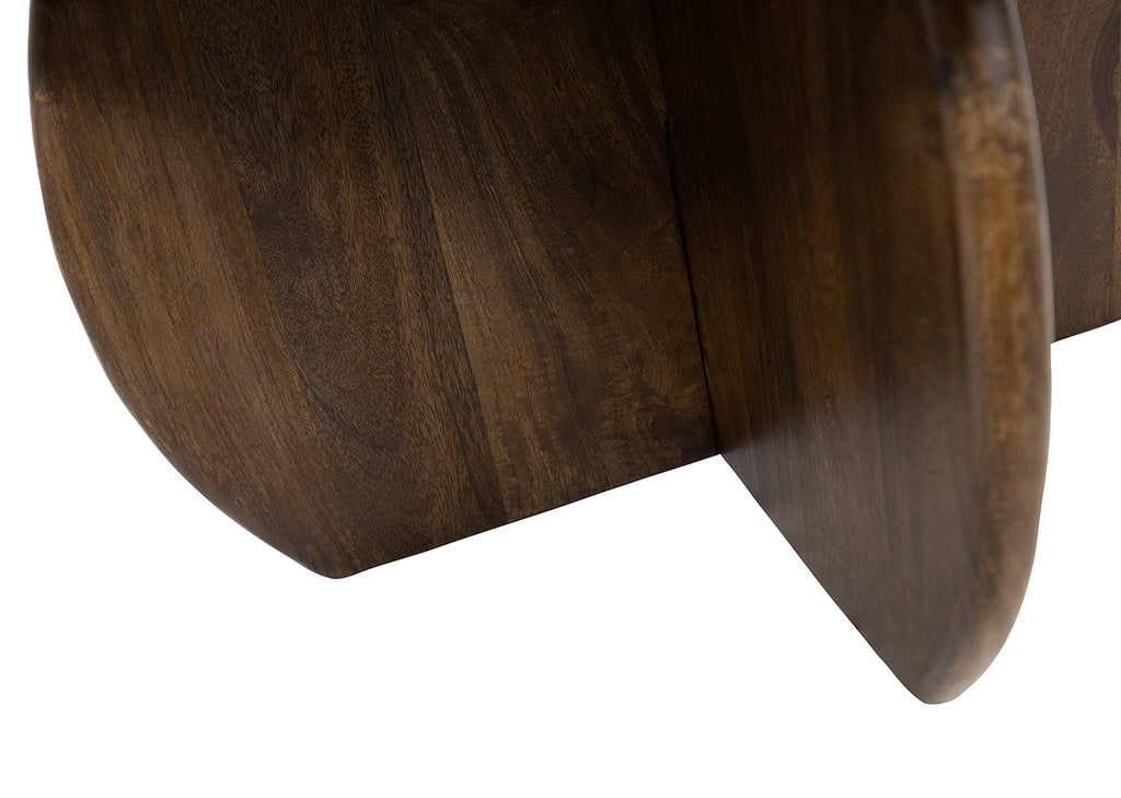 Bijzettafel Ø50, H55, Mango Walnut