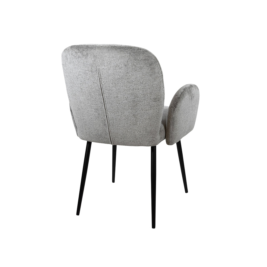 Bobby eetkamerstoel - met arm - Perfect Harmony - Light grey 85