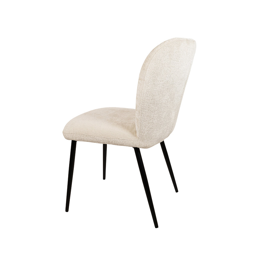 Bobby eetkamerstoel - zonder arm - Perfect Harmony - Ivory 02