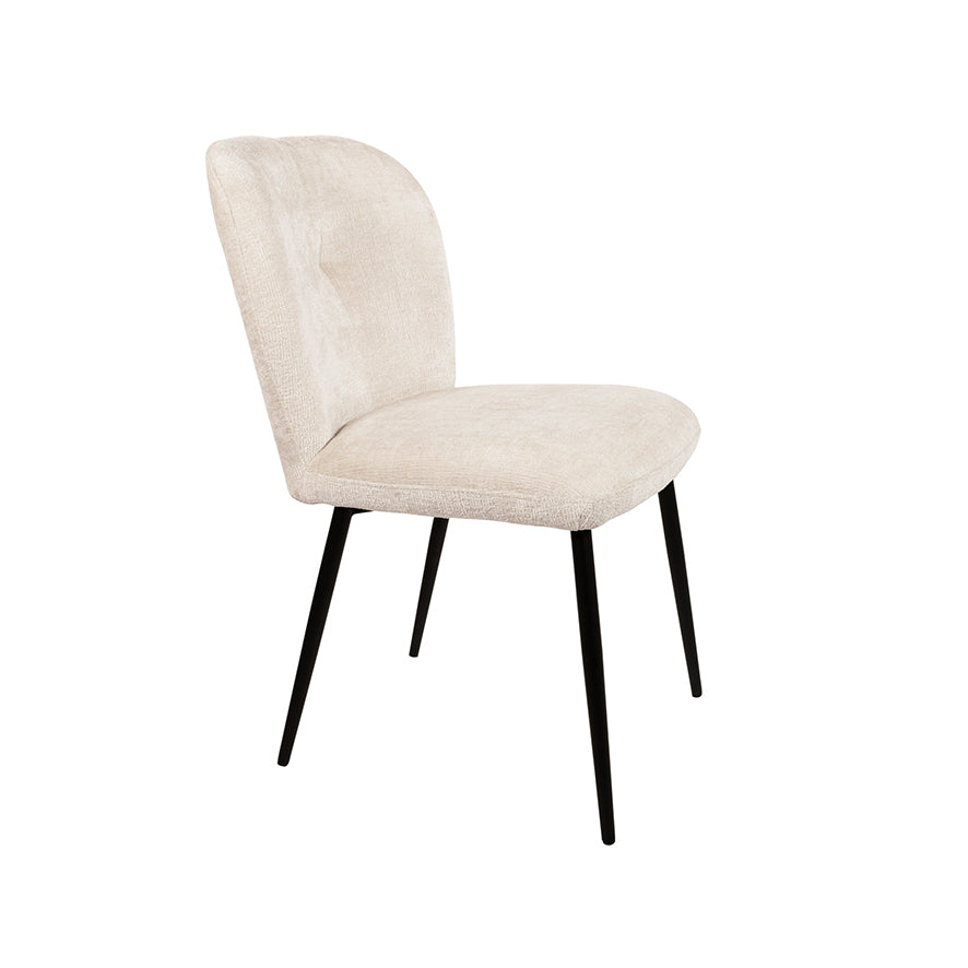 Bobby eetkamerstoel - zonder arm - Perfect Harmony - Ivory 02