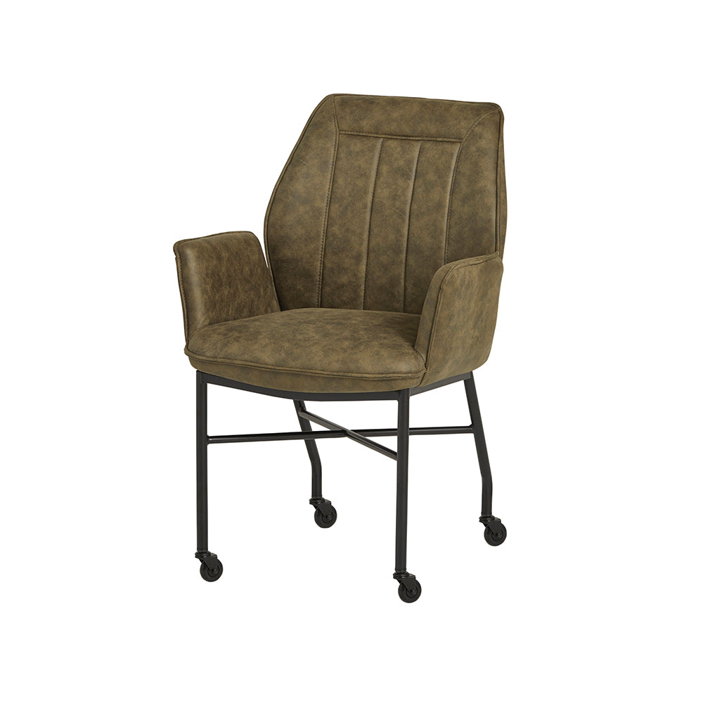 Denver eetkamerstoel - WHEEL - Micro - Olive 4
