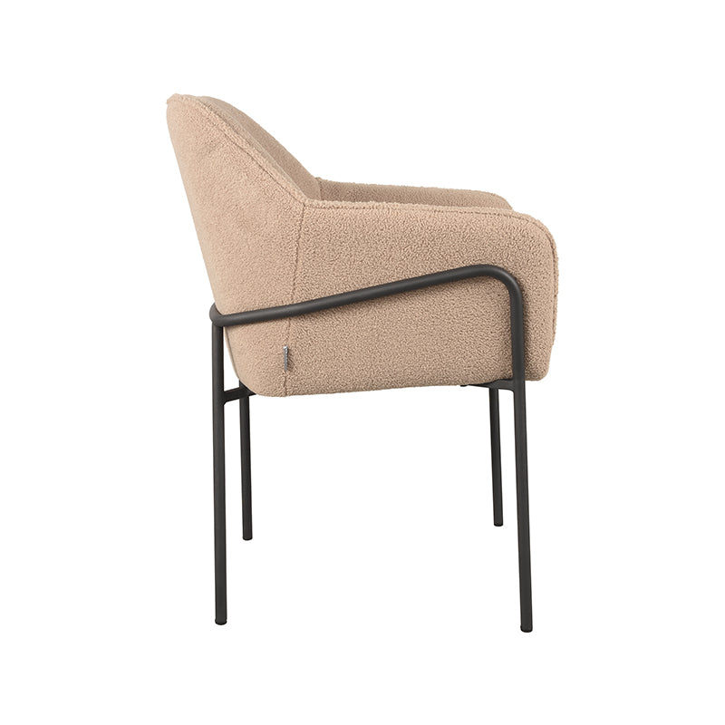 LABEL51 Eetkamerstoel Dexter - Beige - Teddy