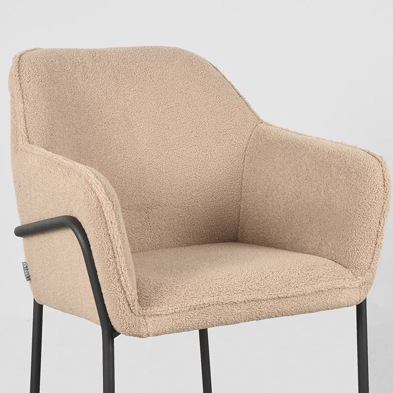 LABEL51 Eetkamerstoel Dexter - Beige - Teddy
