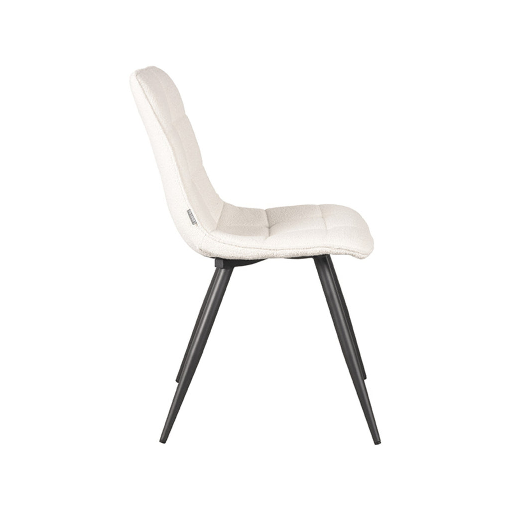 LABEL51 Eetkamerstoel Jelt - Ivory - Boucle