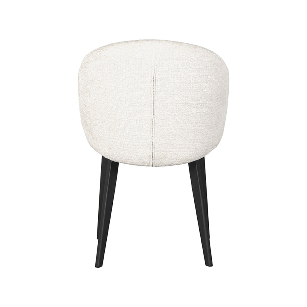 LABEL51 Eetkamerstoel Logan - Crème - Fluweel