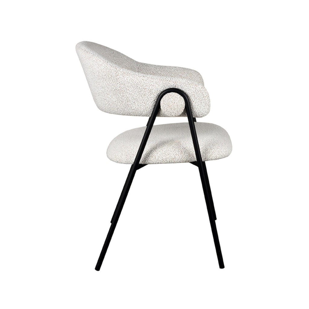 LABEL51 Eetkamerstoel Lowen - Ivory - Boucle