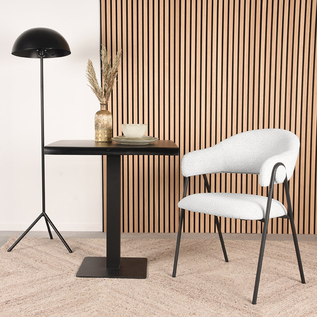 LABEL51 Eetkamerstoel Lowen - Ivory - Boucle