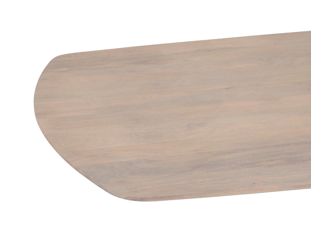 Eetkamertafel deens ovaal 160, Mango Ashblond