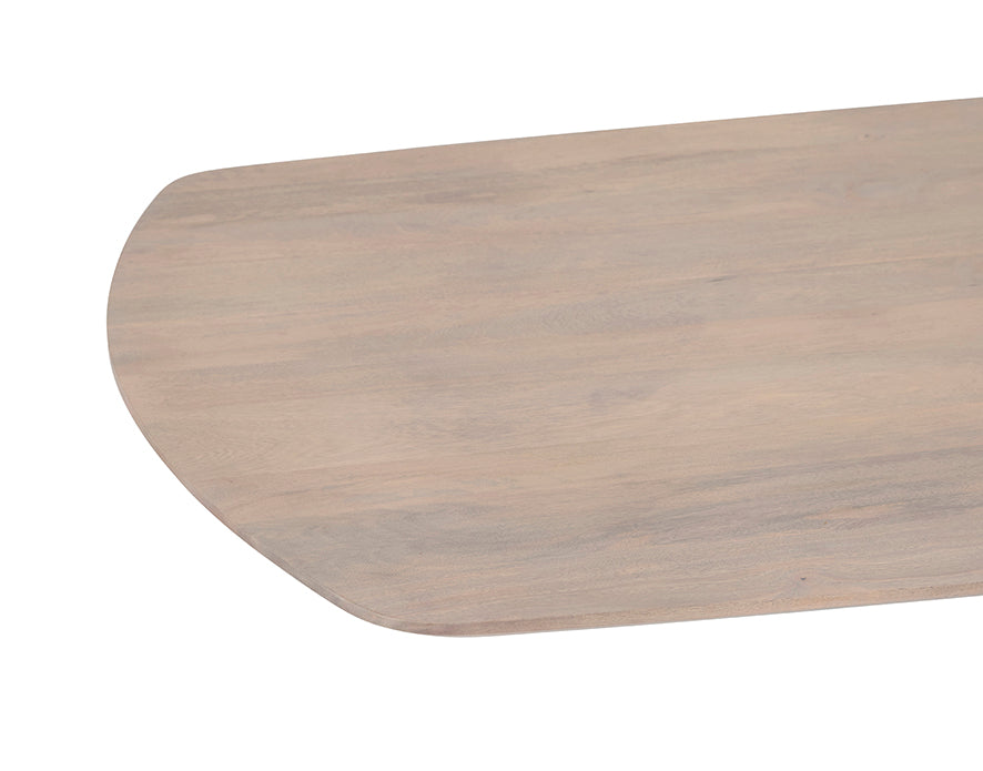 Eetkamertafel deens ovaal 210, Mango Ashblond