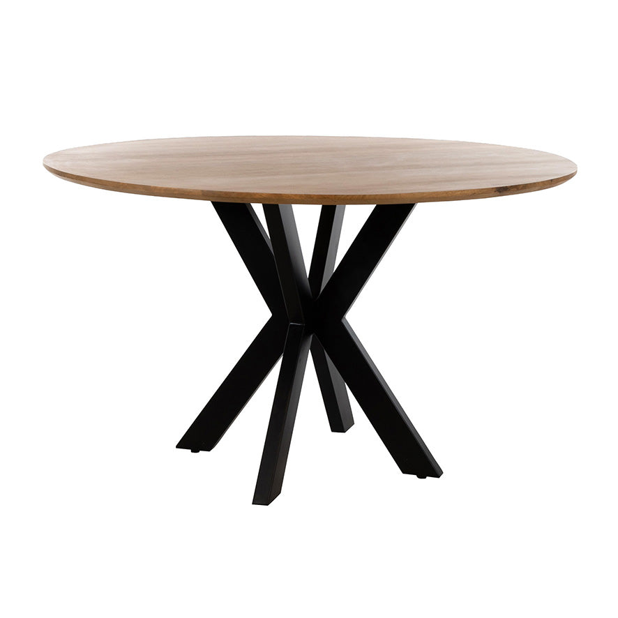 Eetkamertafel Ø130, Mango Smooth Natural