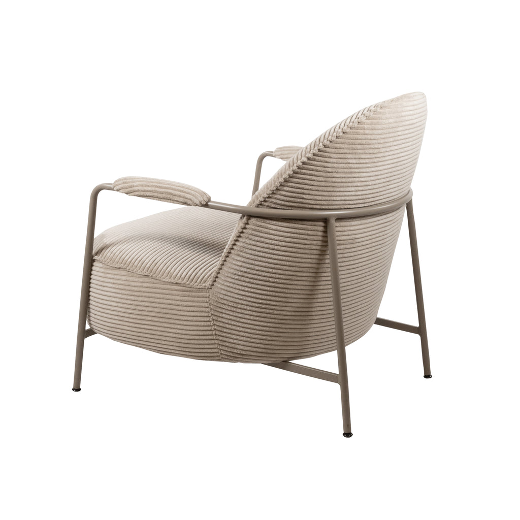 Elton fauteuil - Sand Frame - Rib - Sand