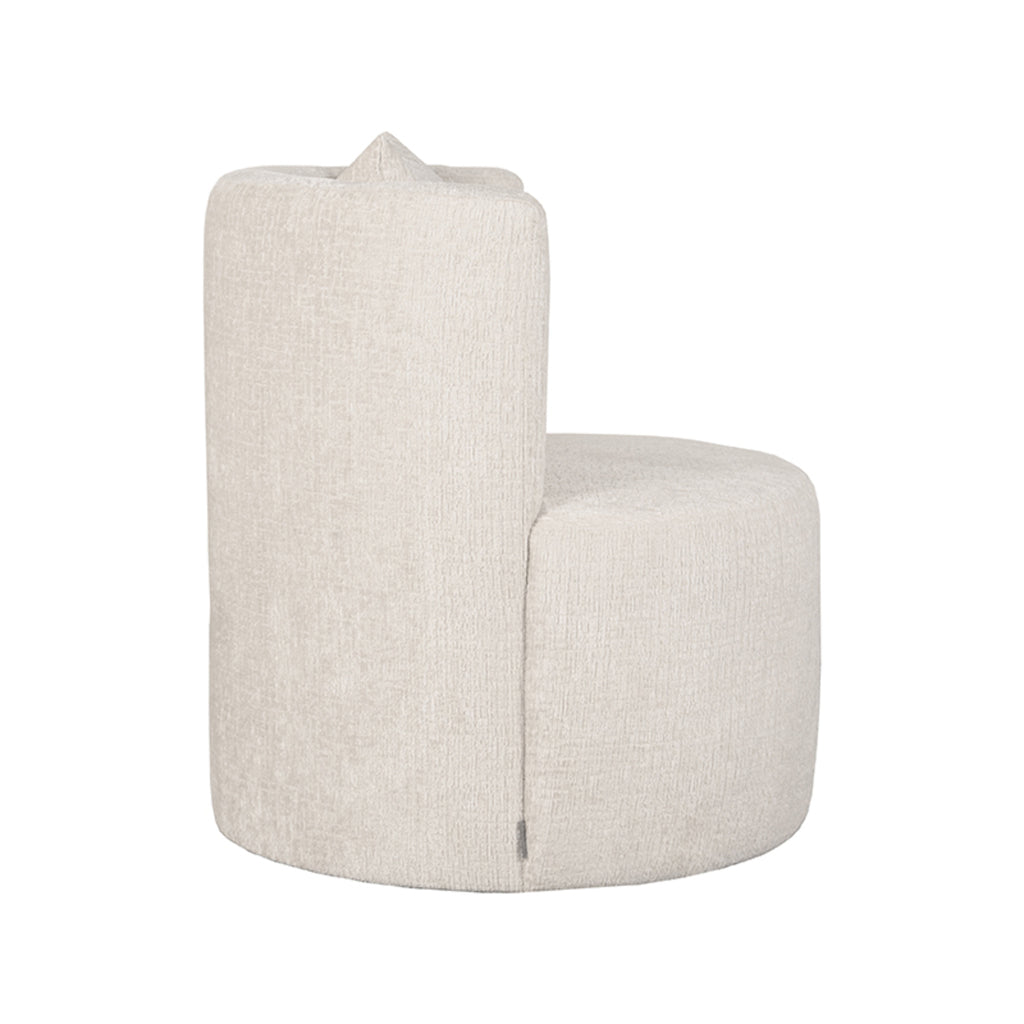 LABEL51 Fauteuil Evy - Naturel - Fluweel