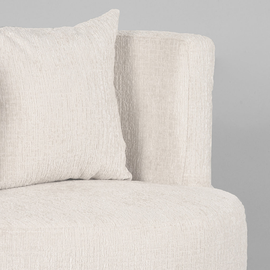 LABEL51 Fauteuil Evy - Naturel - Fluweel