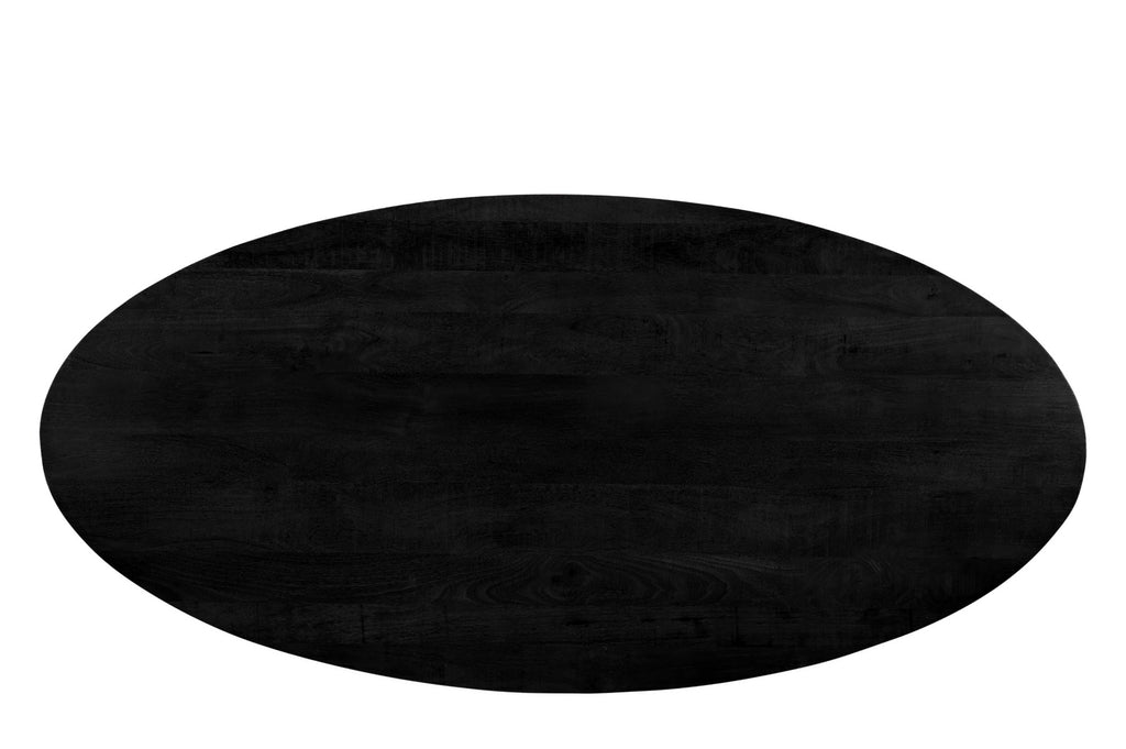 Jesper Oval Black 240 cm