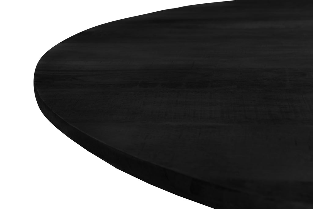 Jesper Round Black 130cm