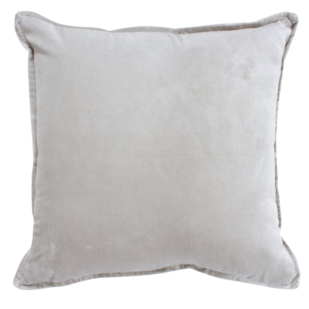 Kussen Fluweel champagne 50x50 cm