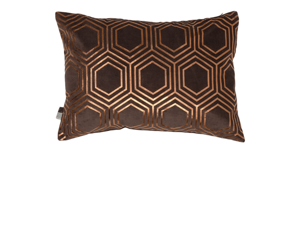 Kussen Hexagon 35x50cm Mauve