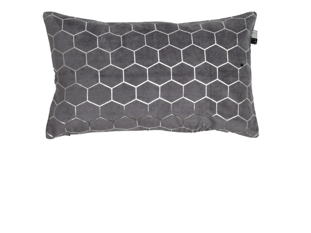 Kussen Honeycomb lila 30x50 cm