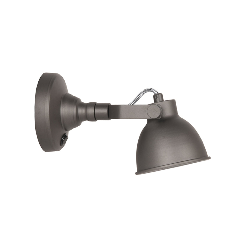LABEL51 Wandlamp Bow - Grijs - Metaal - M