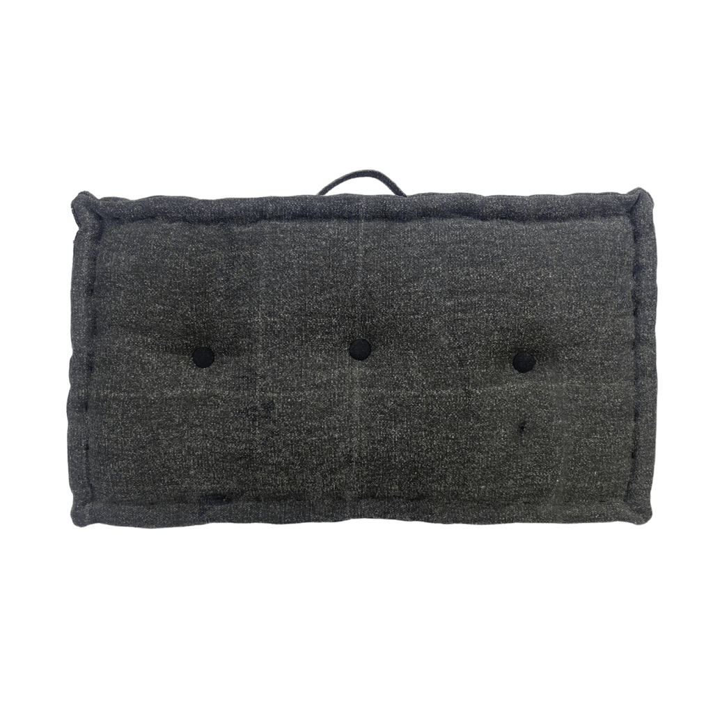 Matraskussen Durry 70x40x10 cm Zwart