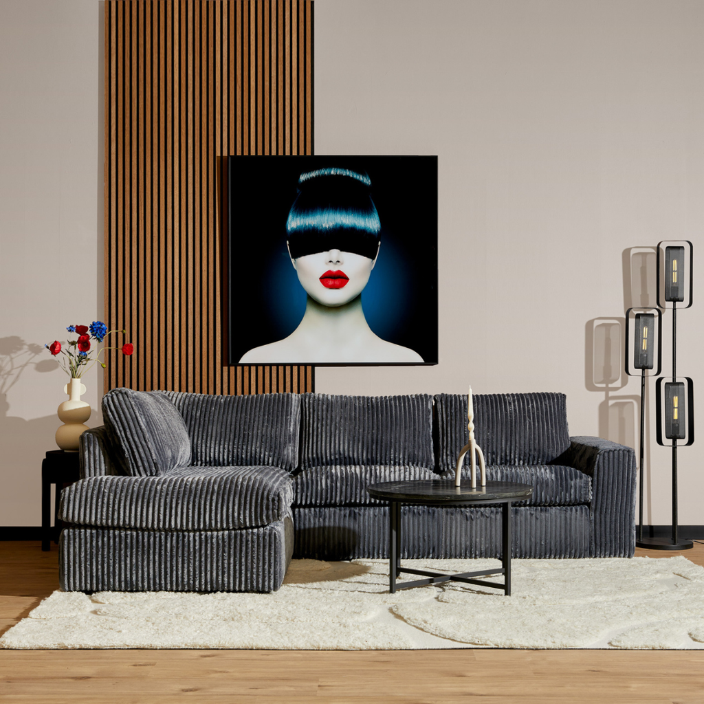 MySofa Teddy | Grijs | Divan Links + 2,5 zits