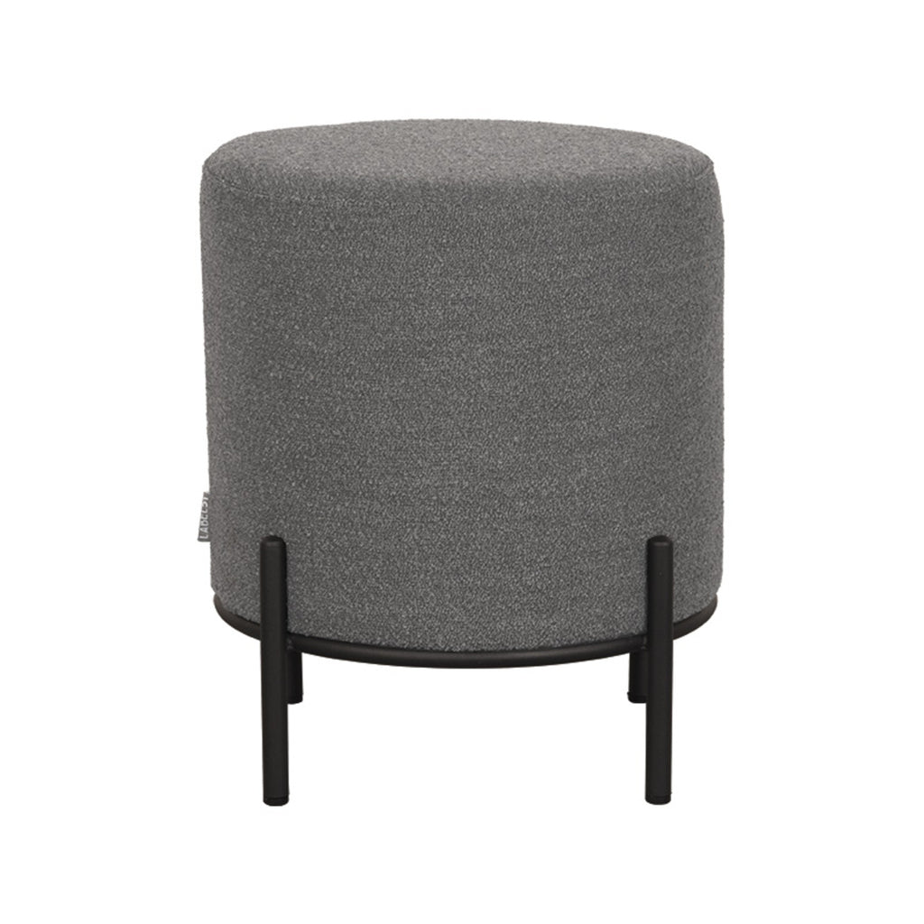 LABEL51 Poef Troy - Grijs - Boucle - M