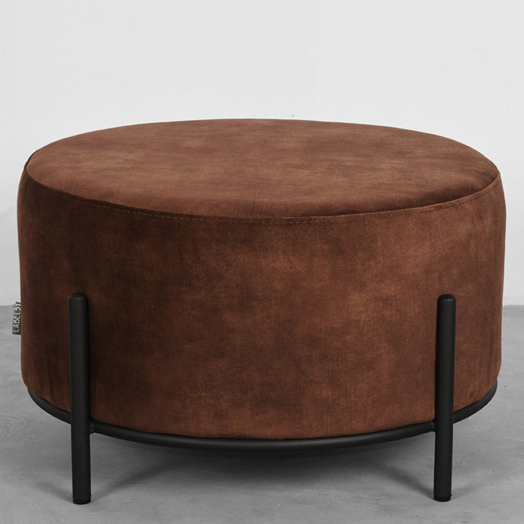 LABEL51 Poef Troy - Rust - Velours - XL