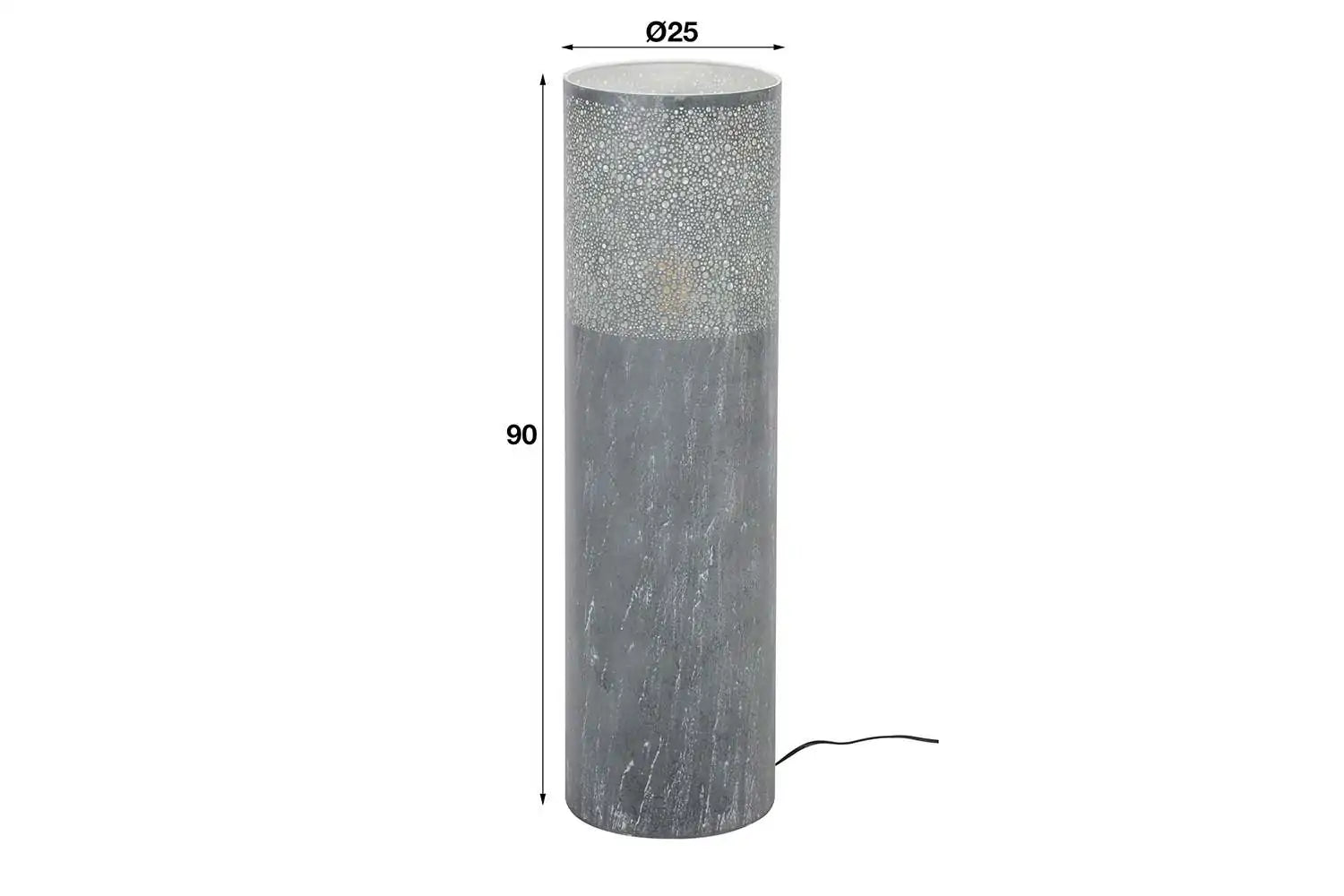 Vloerlamp I Ø25 cilinder I 90cm I Zwart