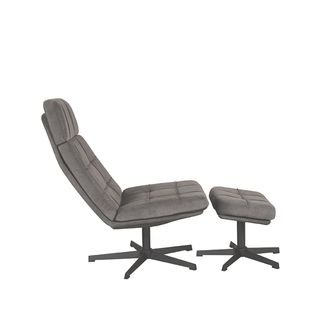 Relaxfauteuil Alvar + Ottomane 53x57x83 cm
