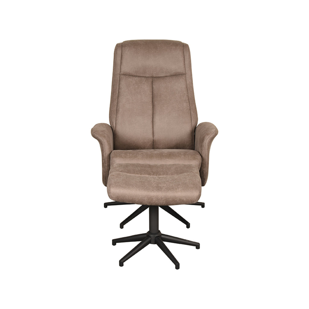 Relaxfauteuil Bergen + Ottomane 77x76x105 cm