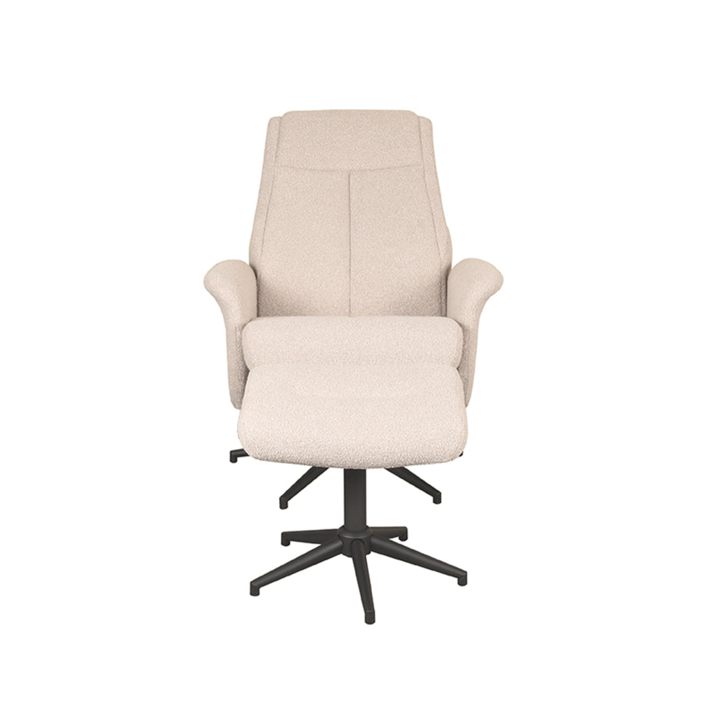 Relaxfauteuil Bergen + Ottomane 77x76x105 cm