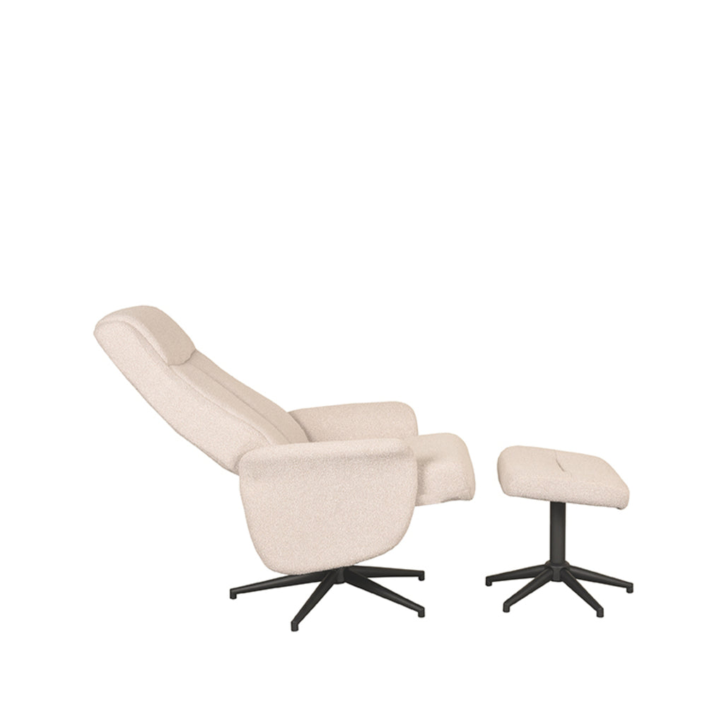 Relaxfauteuil Bergen + Ottomane 77x76x105 cm