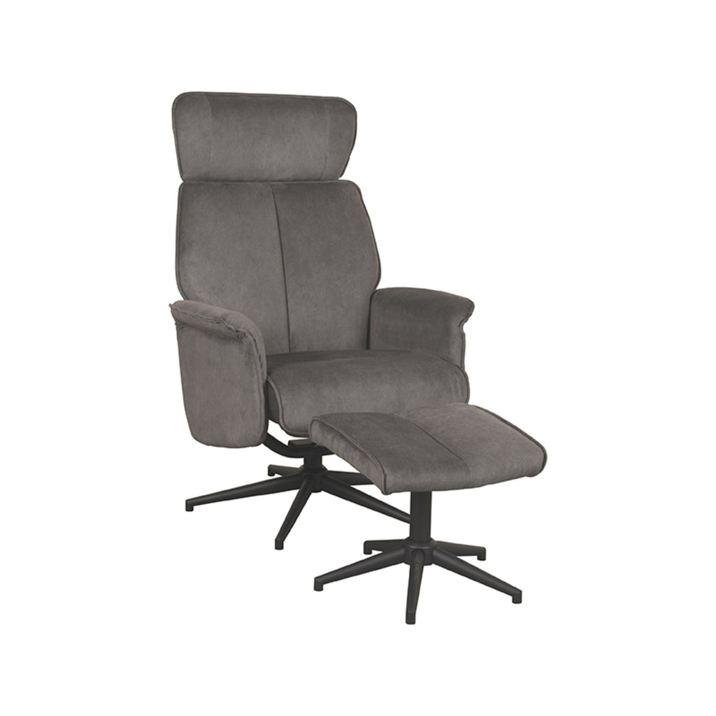 Relaxfauteuil Verdal + hocker