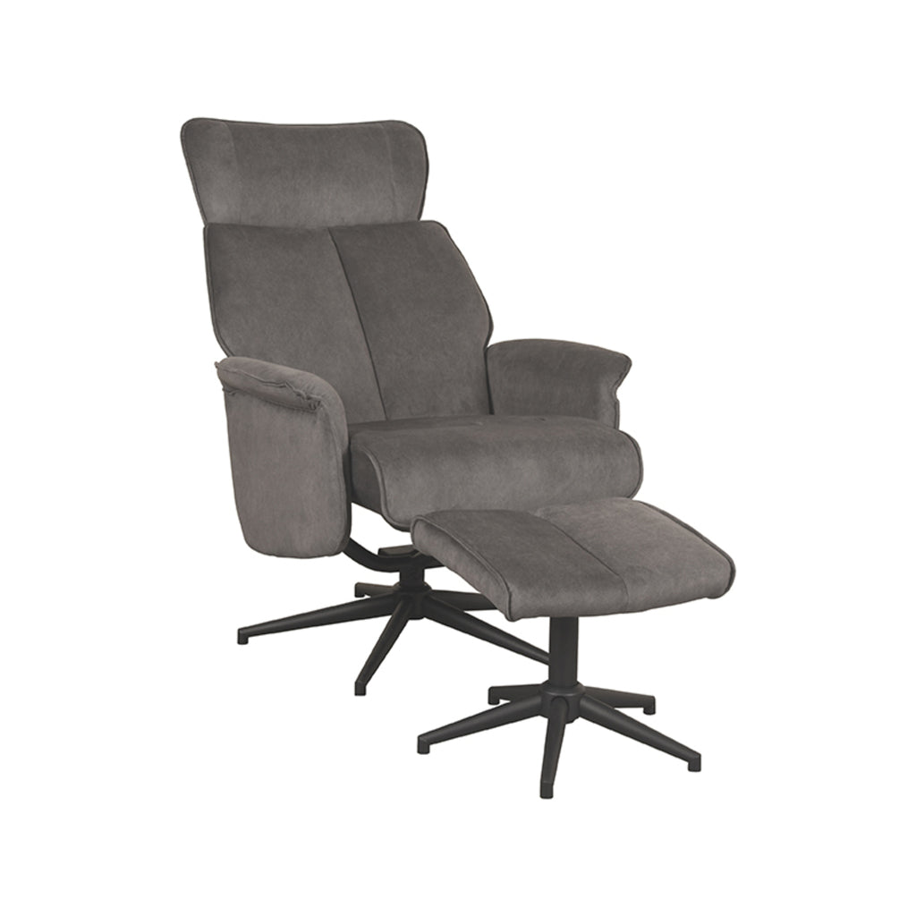 Relaxfauteuil Verdal + hocker