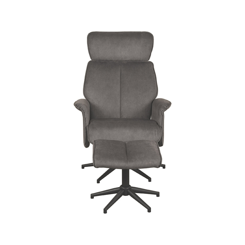 Relaxfauteuil Verdal + hocker