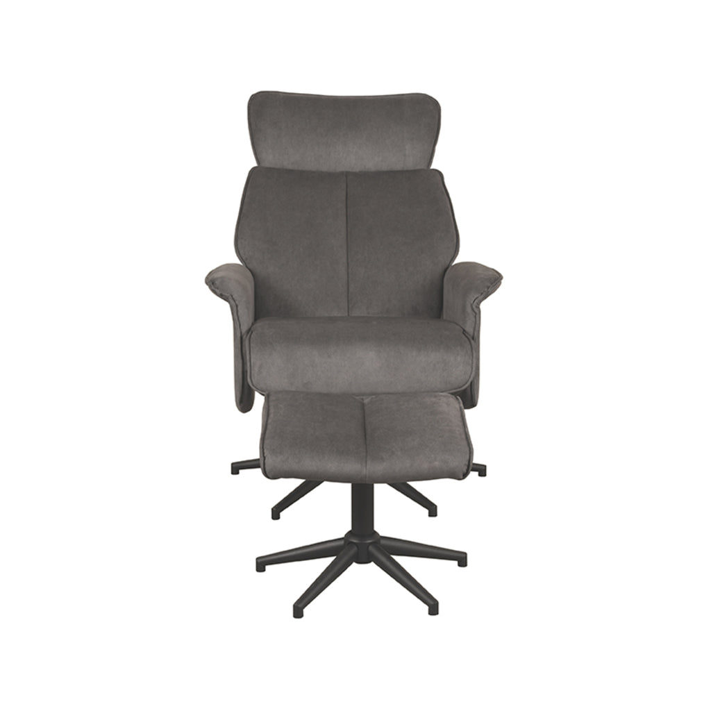 Relaxfauteuil Verdal + hocker