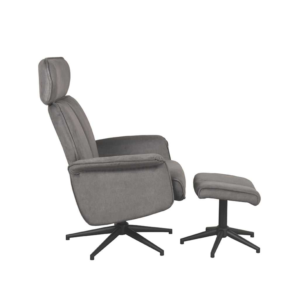Relaxfauteuil Verdal + hocker