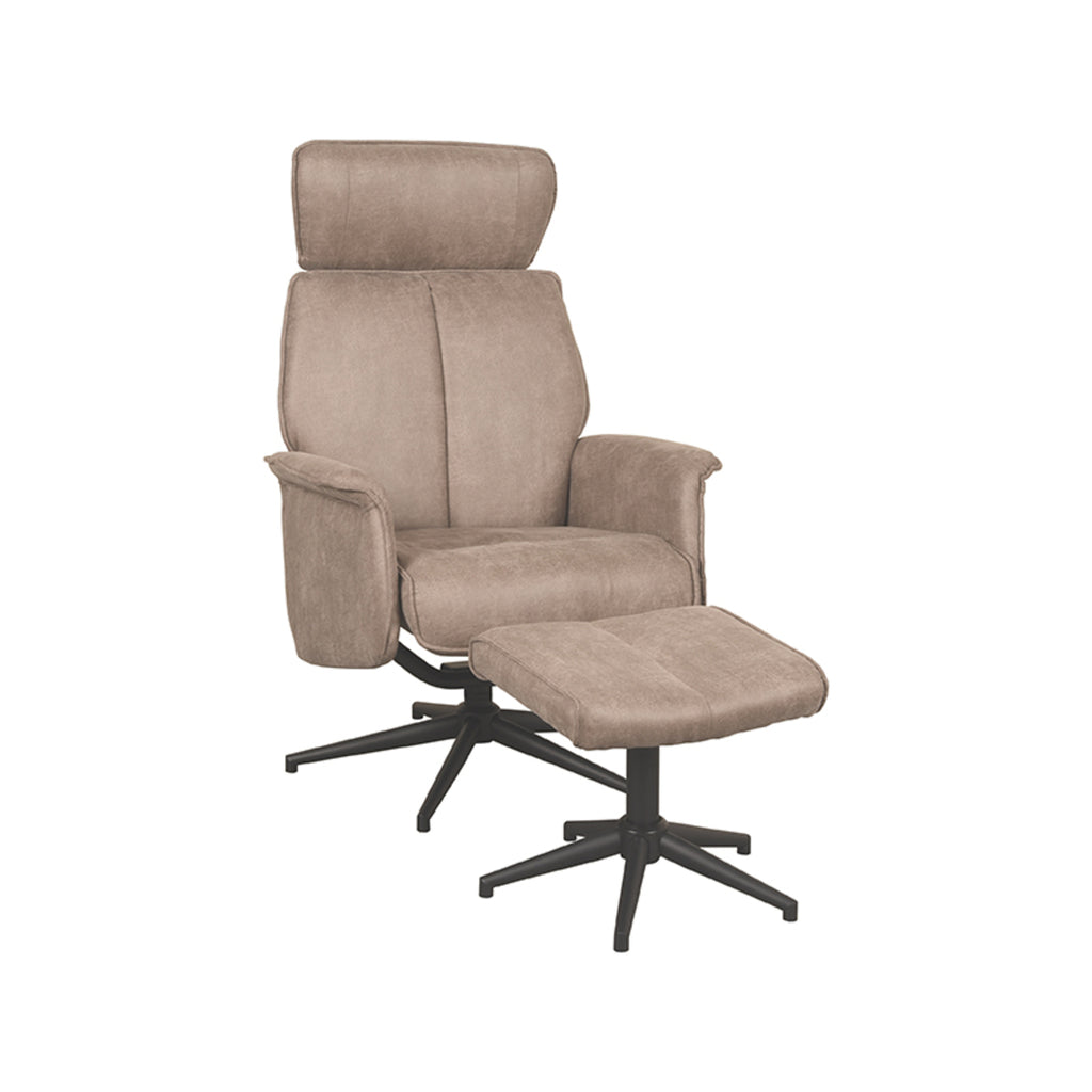 Relaxfauteuil Verdal + Ottomane 77x79x109 cm