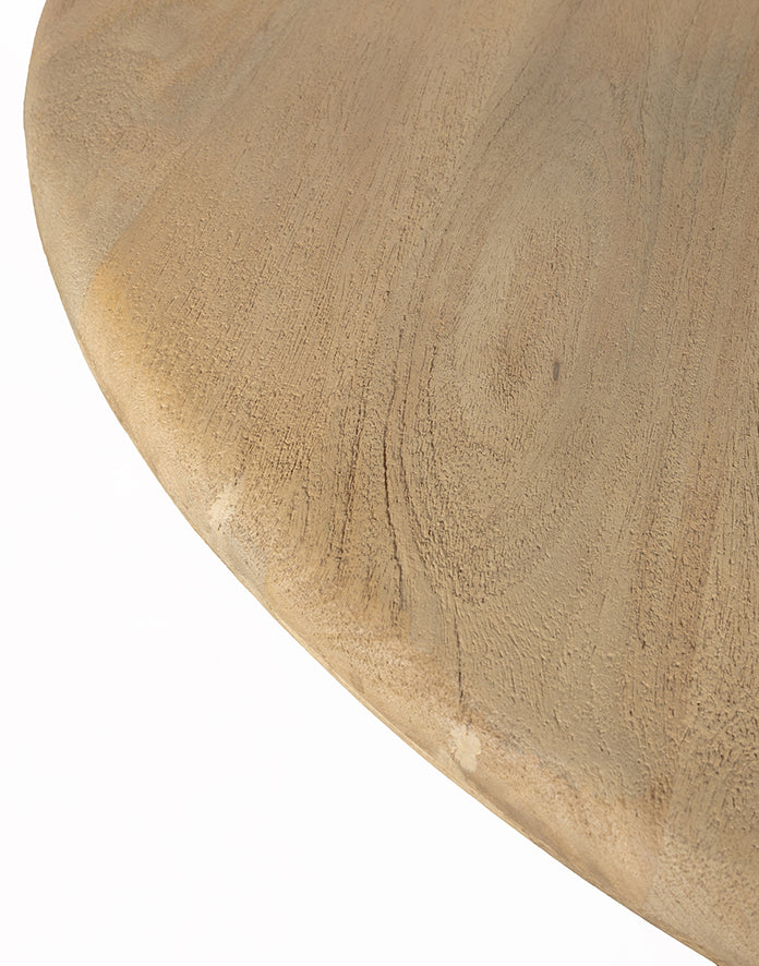 Salontafel Ø80, H40, Groovy Natural