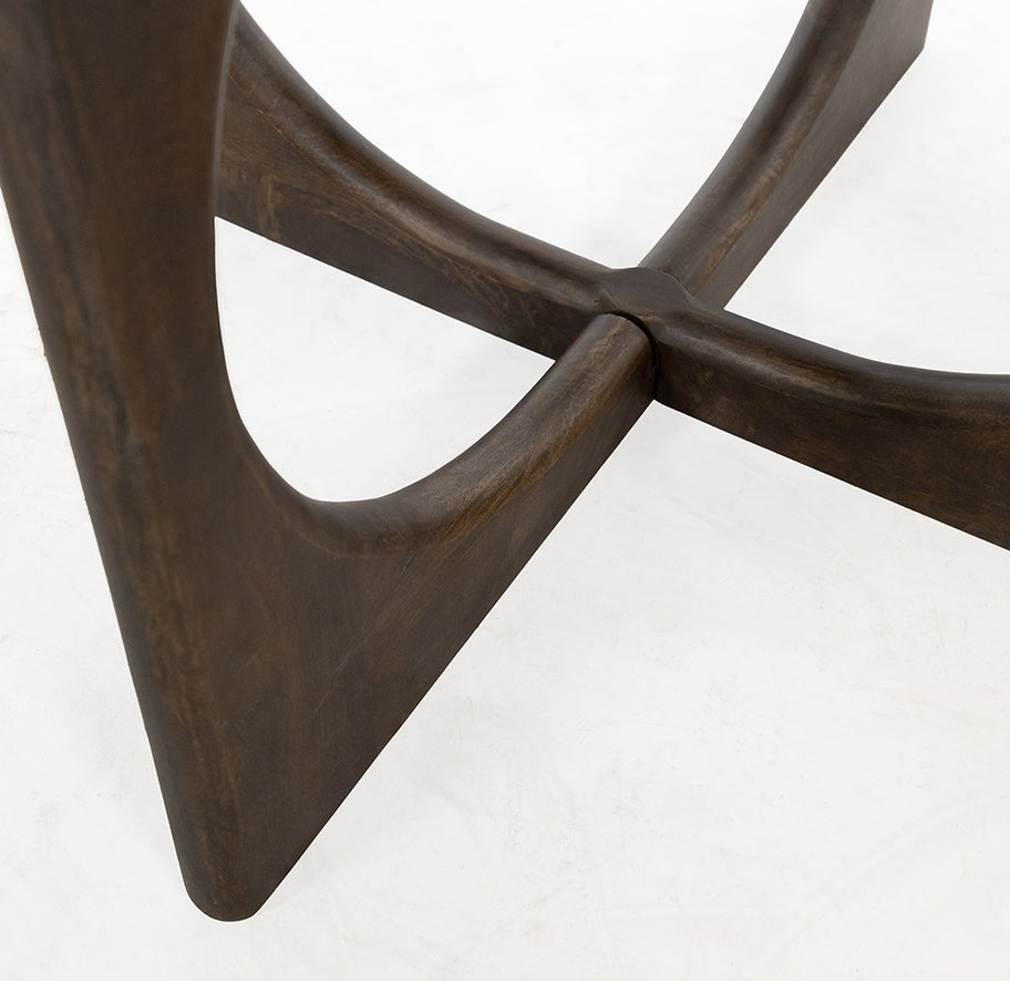 Salontafel Ø80, H40, Mango Walnut