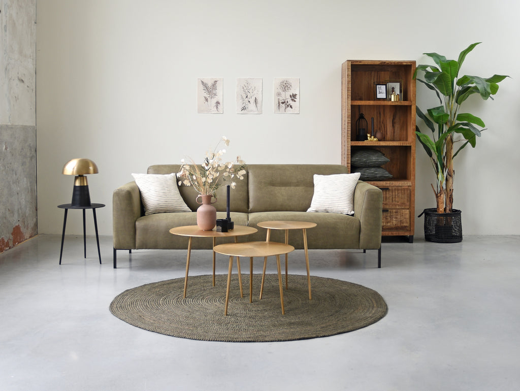 LABEL51 Salontafel Set Nobby - Antiek goud - Metaal - 60 cm