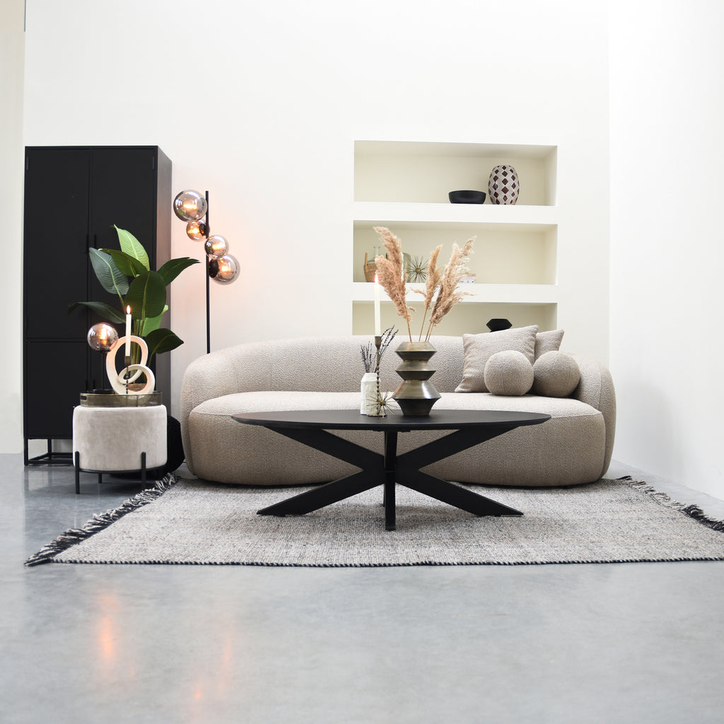 LABEL51 Salontafel Zion - Zwart - Mangohout
