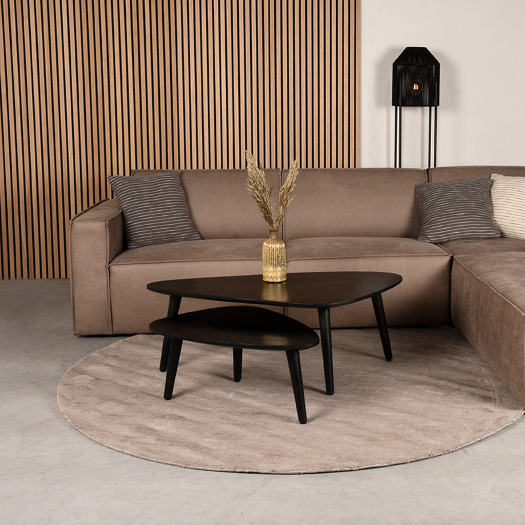 LABEL51 Vloerkleden Velvy - Taupe - Synthetisch