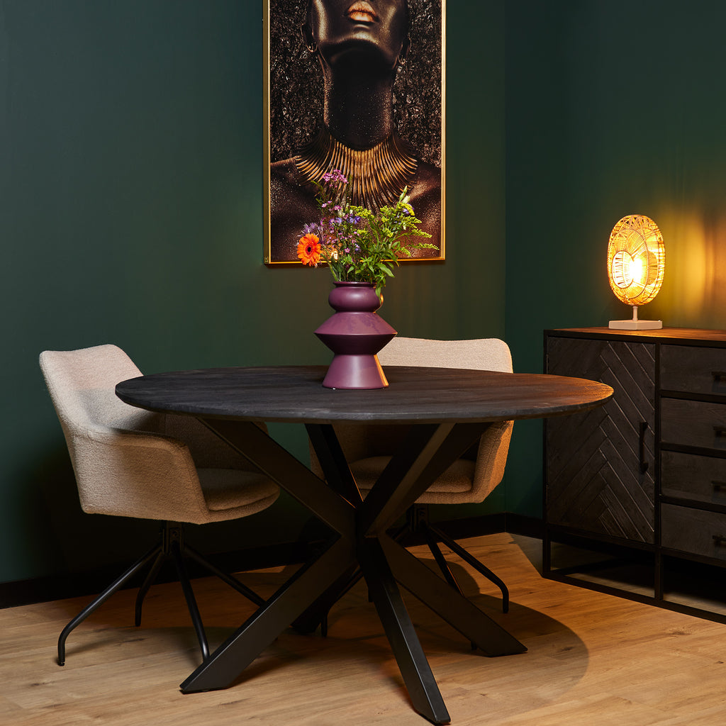 Ronde eettafel afmetingen - De Friese Meubeljongens