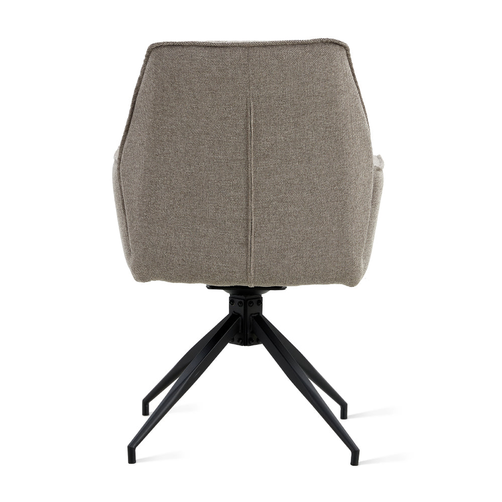 Eetkamerstoel Jill - Linnen Taupe – foto 7