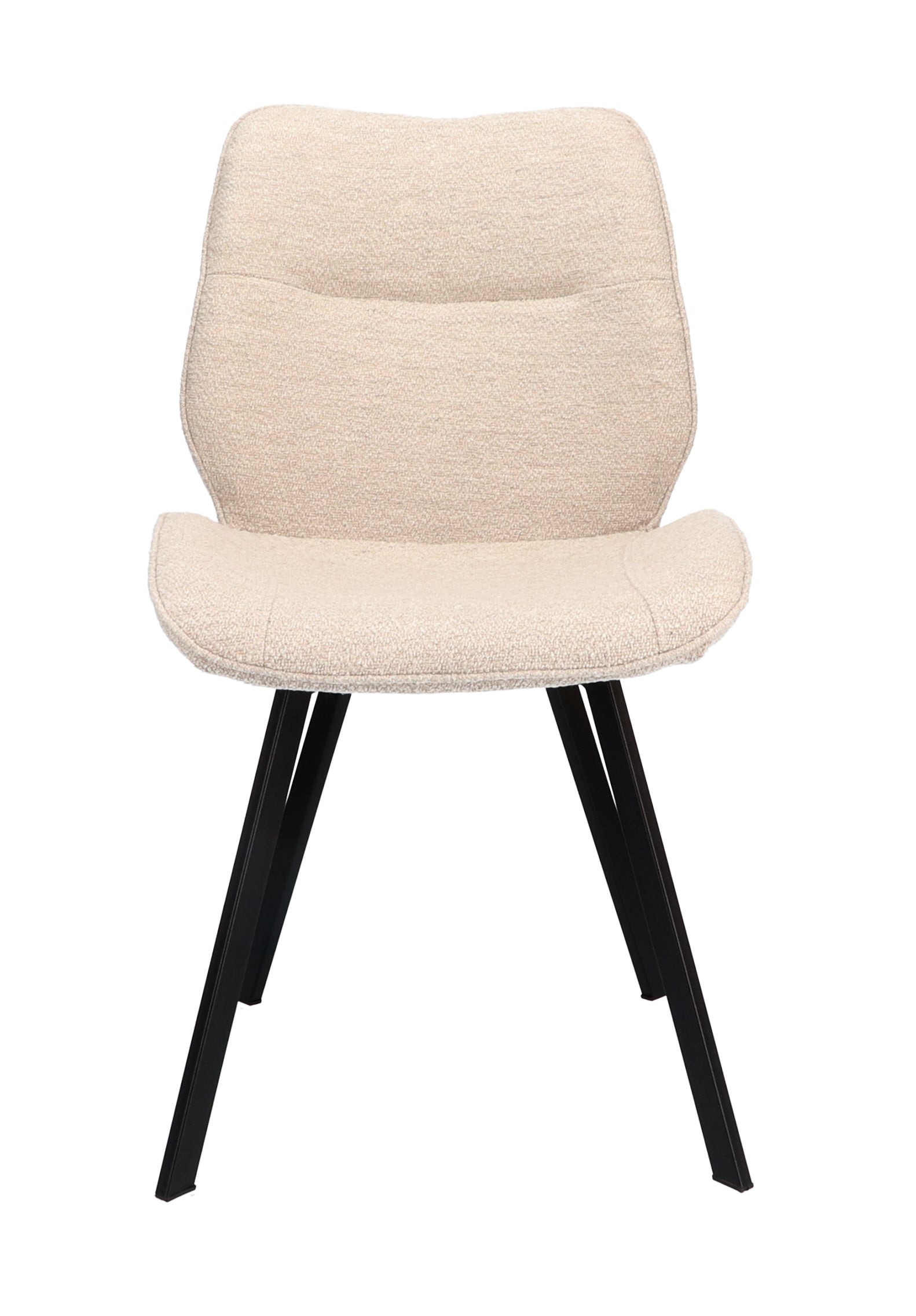 Eetkamerstoel May Stof Adore Linen Leg Black